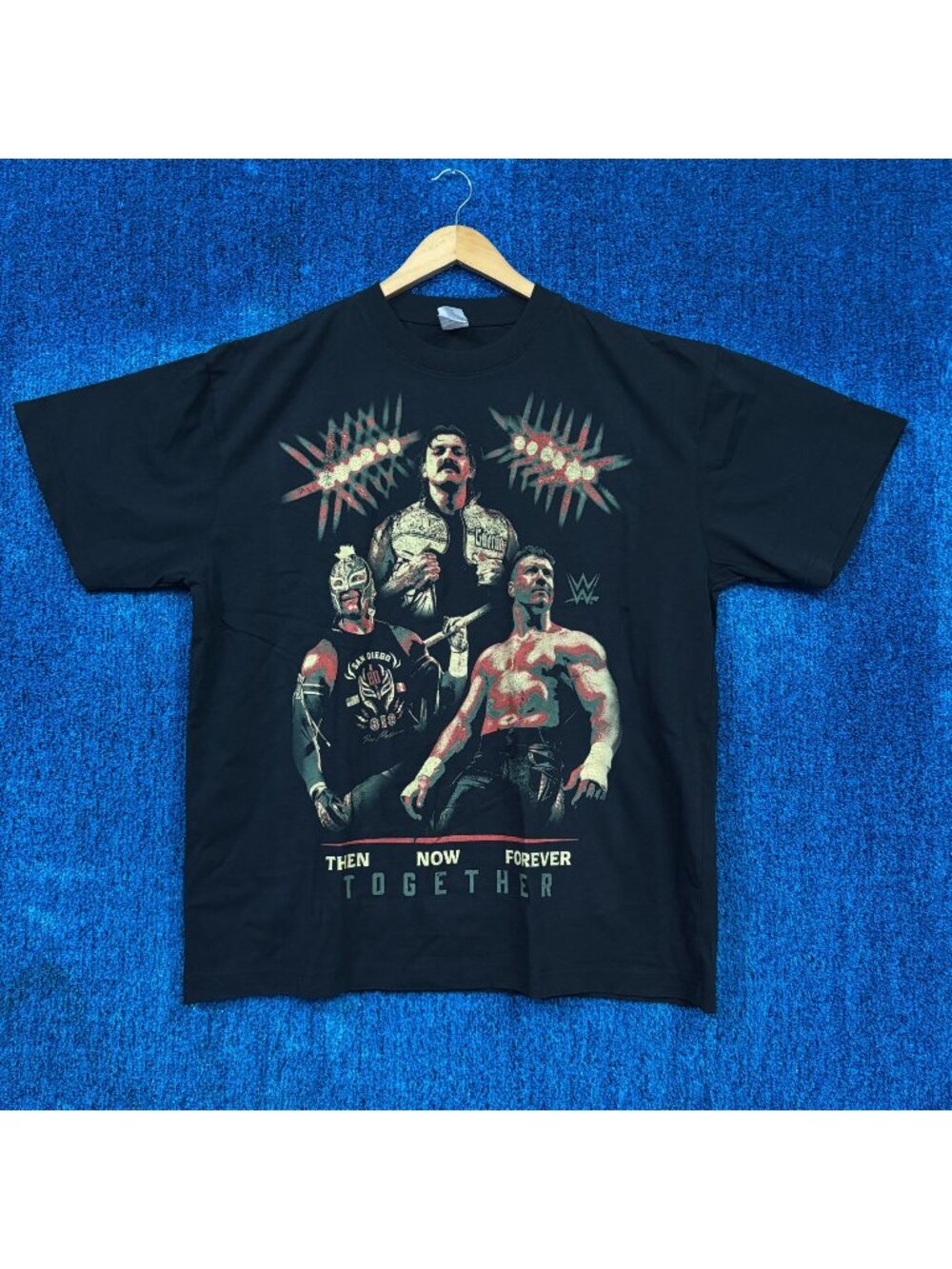 Then Now Forever Together Eddie Guerrero Mysterio WWE Tee XL
